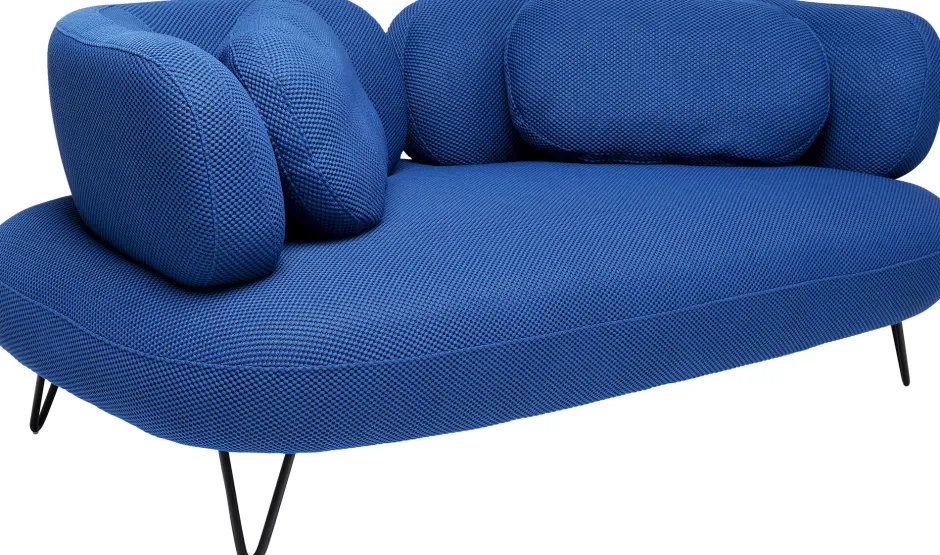 KARE Sofa Peppo 2-Sitzer Blau 182cm