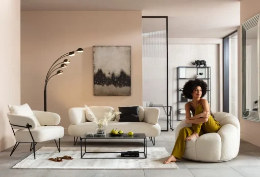 KARE Sofa Peppo 2-Sitzer Weiß 182cm
