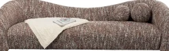 KARE Sofa 3-Sitzer Livia Melange Braun 261cm