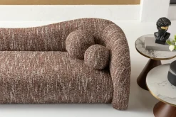 KARE Sofa 3-Sitzer Livia Melange Braun 261cm