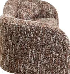 KARE Sofa 2-Sitzer Livia Melange Braun 201cm