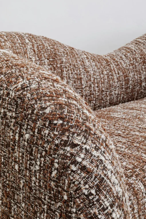 KARE Sofa 2-Sitzer Livia Melange Braun 201cm