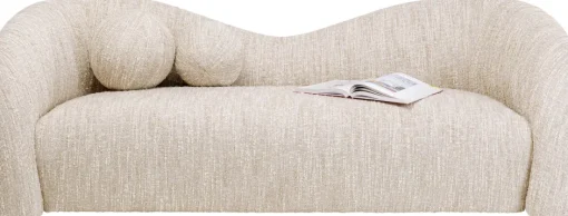 KARE Sofa 2-Sitzer Livia Melange Creme 201cm