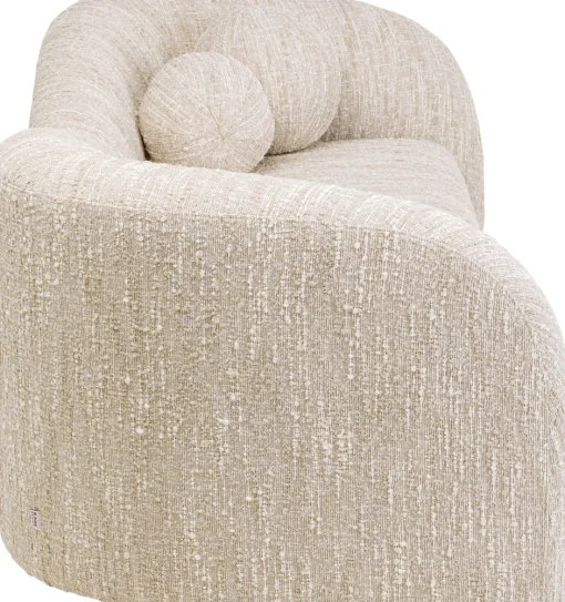 KARE Sofa 2-Sitzer Livia Melange Creme 201cm