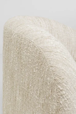 KARE Sofa 2-Sitzer Livia Melange Creme 201cm