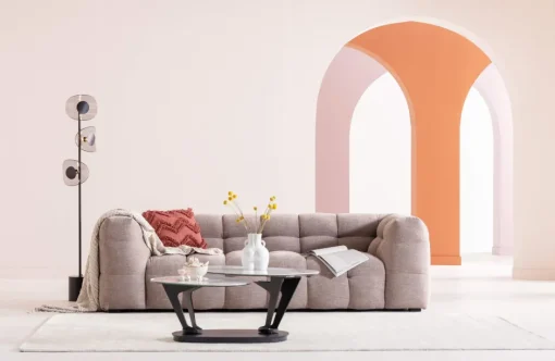 KARE Sofa 3-Sitzer Salamanca Hellbraun 240cm