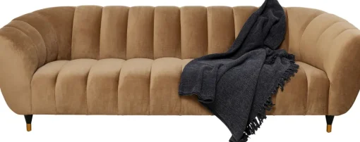 KARE Sofa Spectra Samt Amber 3-Sitzer 245cm