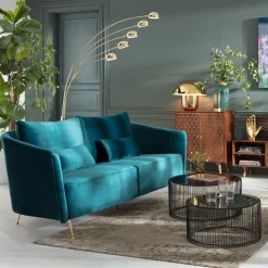 KARE Sofa Vegas Forever 3-Sitzer Petrol