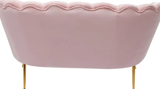 KARE Sofa Water Lily 2-Sitzer Gold Rosa