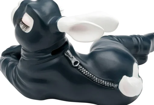 KARE Spardose Fetish Bunny Sitting Seegrün