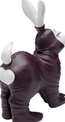 KARE Spardose Fetish Bunny Standing Burgund