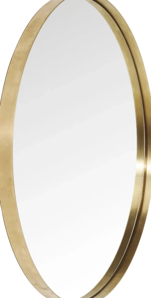 KARE Spiegel Curve Brass Ø100