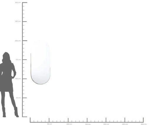 KARE Spiegel Hipster Oval 50x114cm