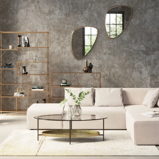 KARE Spiegel Jetset Gold 56x83cm