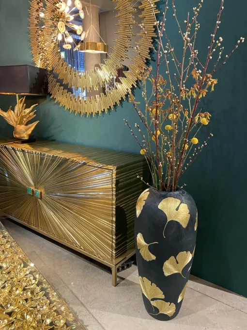 KARE Spiegel Solare Gold Ø132cm