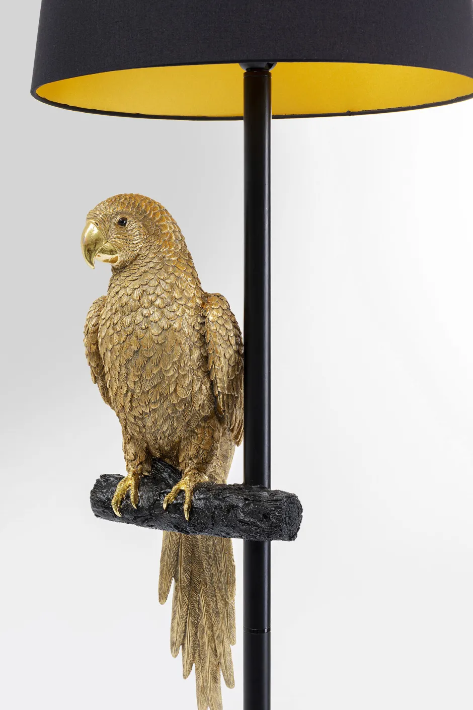 KARE Stehleuchte Animal Parrot Gold 176cm
