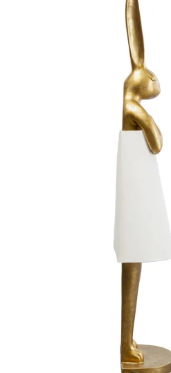 KARE Stehleuchte Animal Rabbit Gold/Weiß 150cm