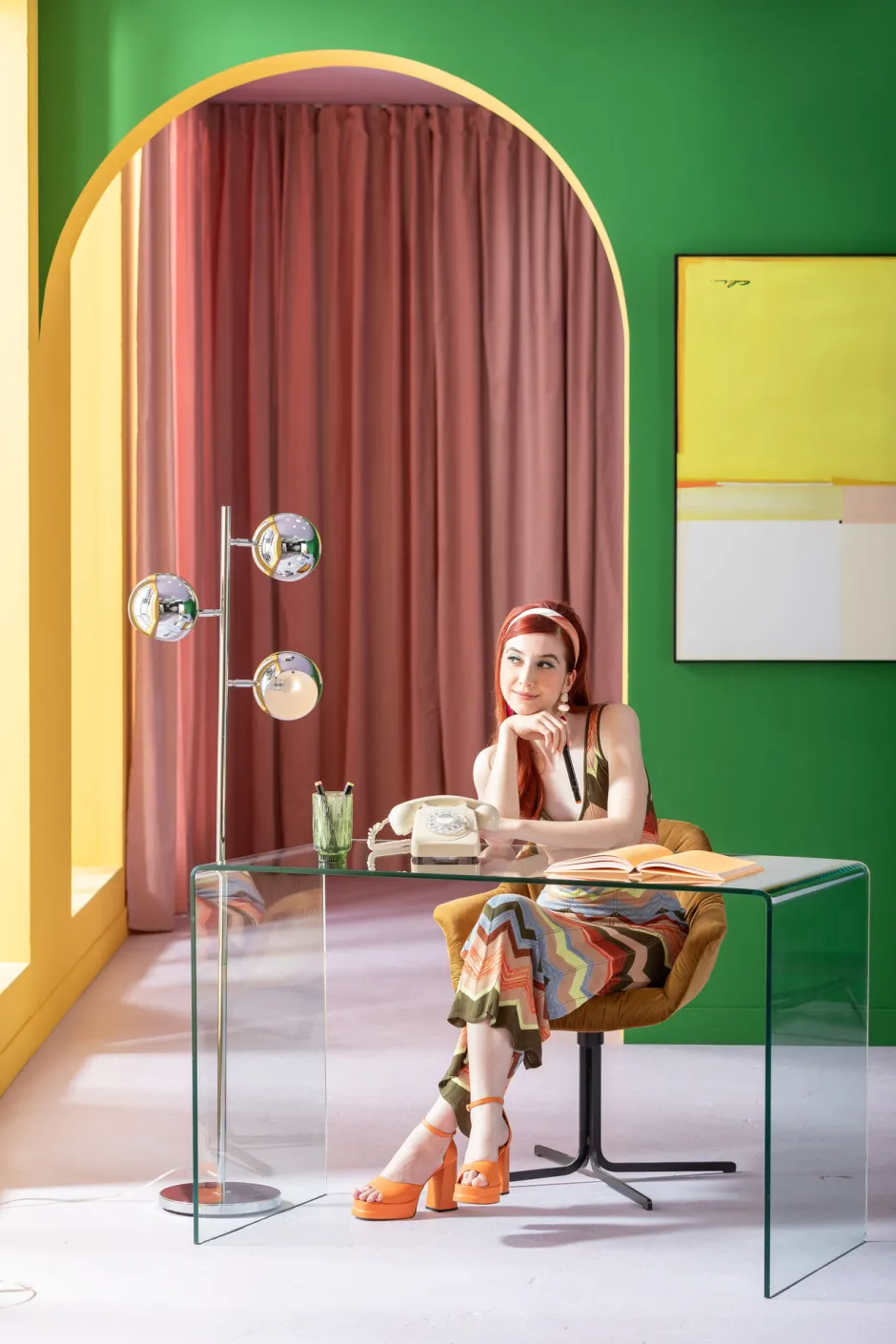 KARE Stehleuchte Calotta Chrome