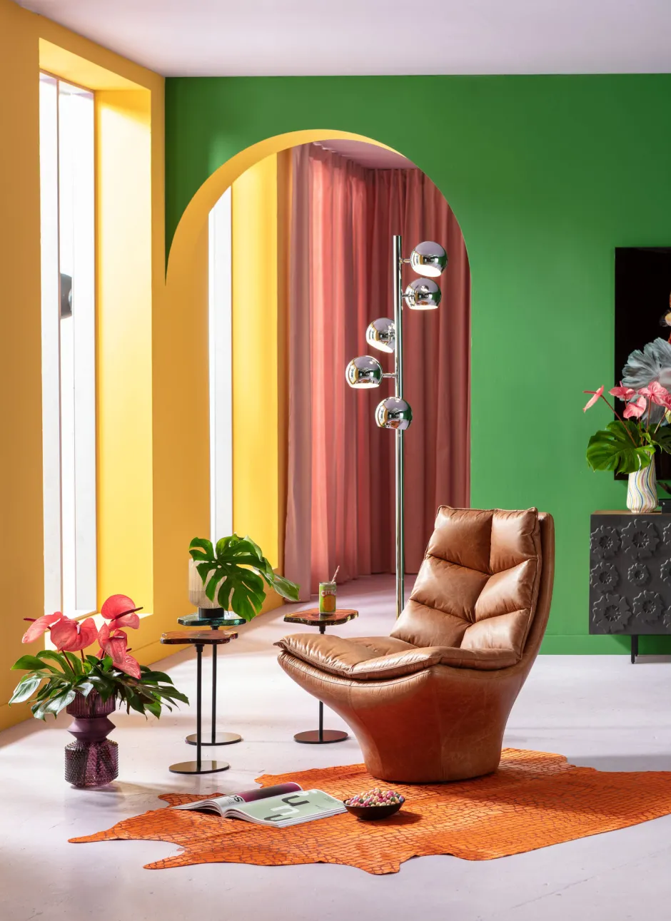 KARE Stehleuchte Calotta Chrome 5er