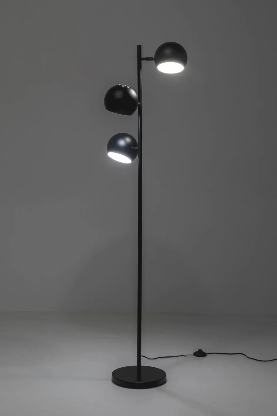 KARE Stehleuchte Calotta Schwarz 3er 151cm