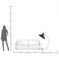 KARE Stehleuchte Doro Schwarz 130cm