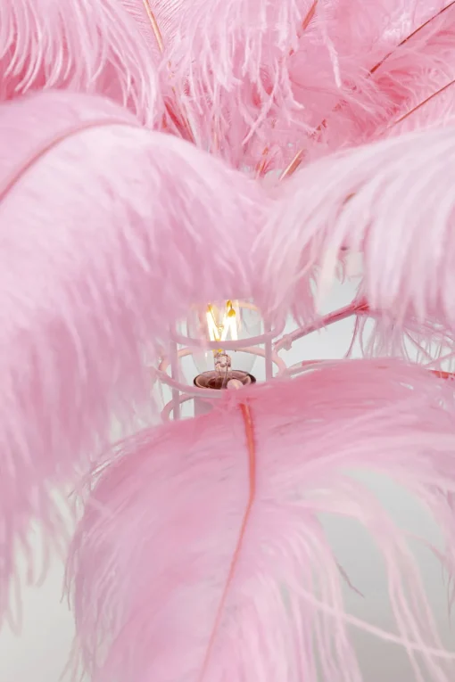KARE Stehleuchte Feather Palm Pink 165cm