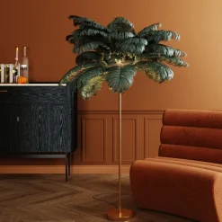 KARE Stehleuchte Feather Palm Grün 165cm