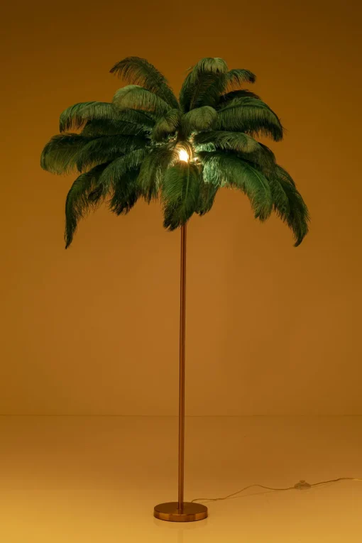 KARE Stehleuchte Feather Palm Grün 165cm