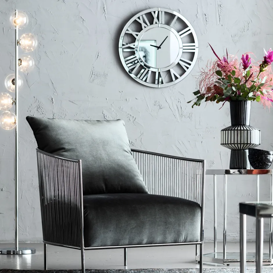 KARE Stehleuchte Scala Balls Chrome 160cm