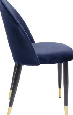 KARE Stuhl Iris Velvet Blau (2/Set)