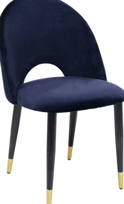 KARE Stuhl Iris Velvet Blau (2/Set)