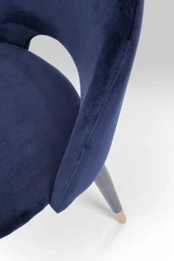 KARE Stuhl Iris Velvet Blau (2/Set)
