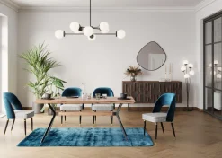 KARE Stuhl Samantha Petrol