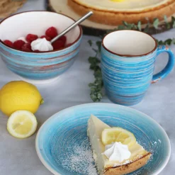 KARE Tasse Swirl Blau