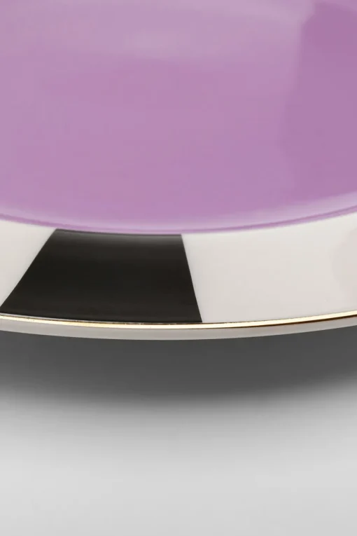 KARE Teller Harlequin Lila Ø31cm