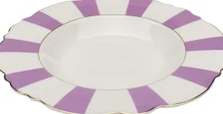 KARE Teller Tief Harlequin Lila Ø23cm