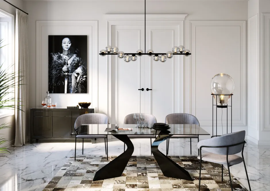 KARE Teppich Cosmo Grey Fur 200x300cm