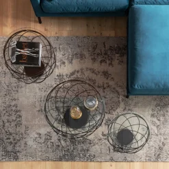 KARE Teppich Kelim Pop Grey 170x240cm