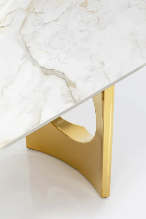 KARE Tisch Eternity Oho Gold Keramik 180x90cm