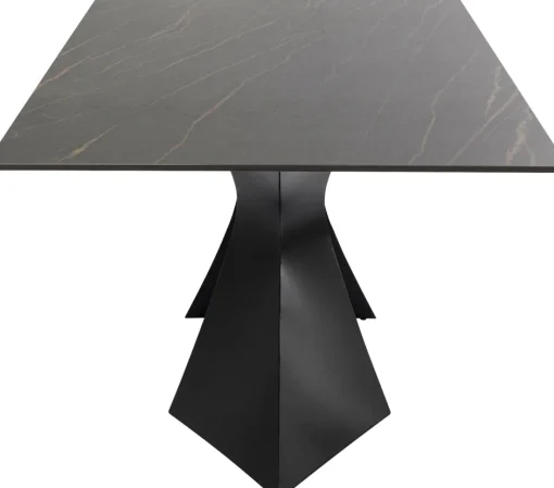KARE Tisch Gloria Outdoor Keramik Schwarz 180x90cm