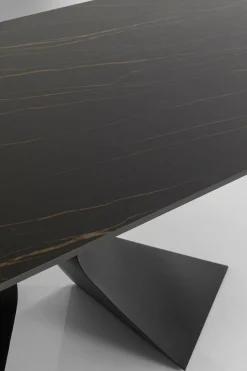 KARE Tisch Gloria Schwarz Keramik Schwarz 200x100cm