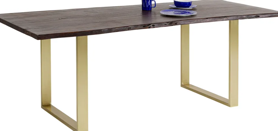 KARE Tisch Harmony Dunkel Brass 160x80