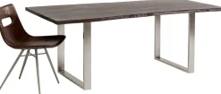 KARE Tisch Harmony Dunkel Chrom 160x80