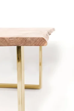 KARE Tisch Harmony Messing 160x80