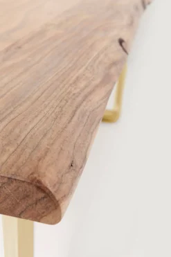 KARE Tisch Harmony Messing 160x80