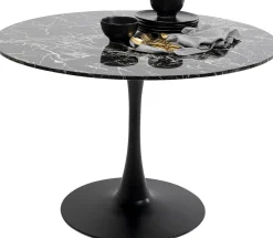 KARE Tisch Schickeria Marmor Schwarz 110cm