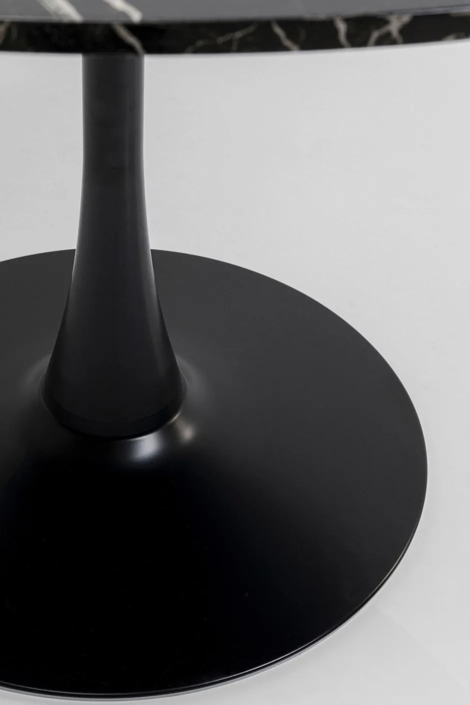 KARE Tisch Schickeria Marmor Schwarz 110cm