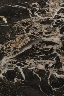 KARE Tisch Schickeria Marmor Schwarz 80cm