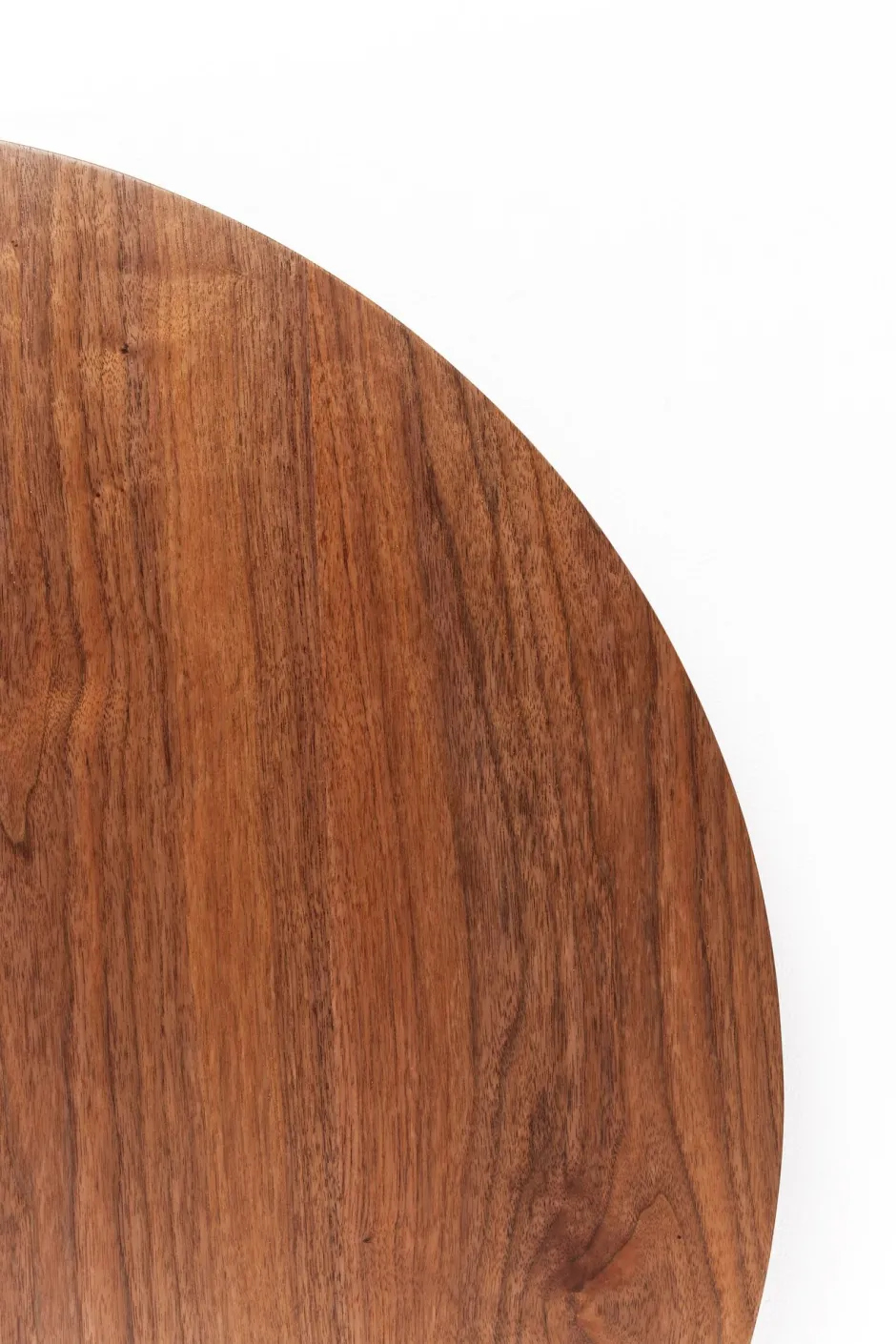 KARE Tisch Schickeria Walnussoptik Schwarz Ø80cm