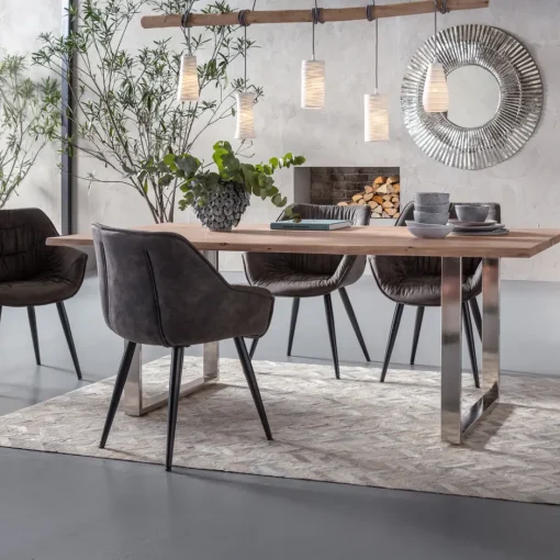 KARE Tisch Symphony Chrom 200x100